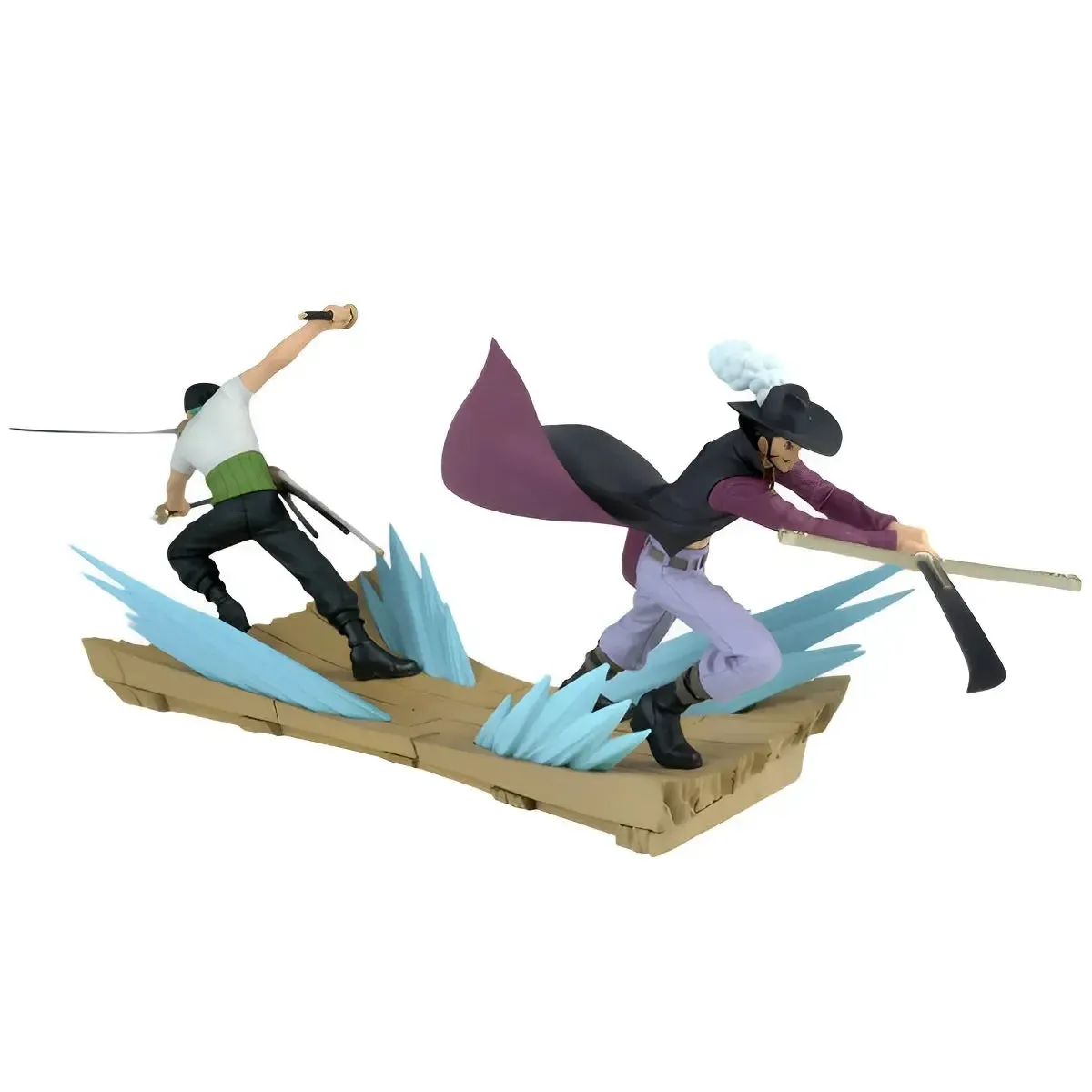 One Piece - Defeated Roronoa Zoro Against Dracule Mihawk Figure (4.3") - Bandai Spirits [Banpresto] - Senkozekkei Series, One Piece 25th Anniversary Edition - Image 6