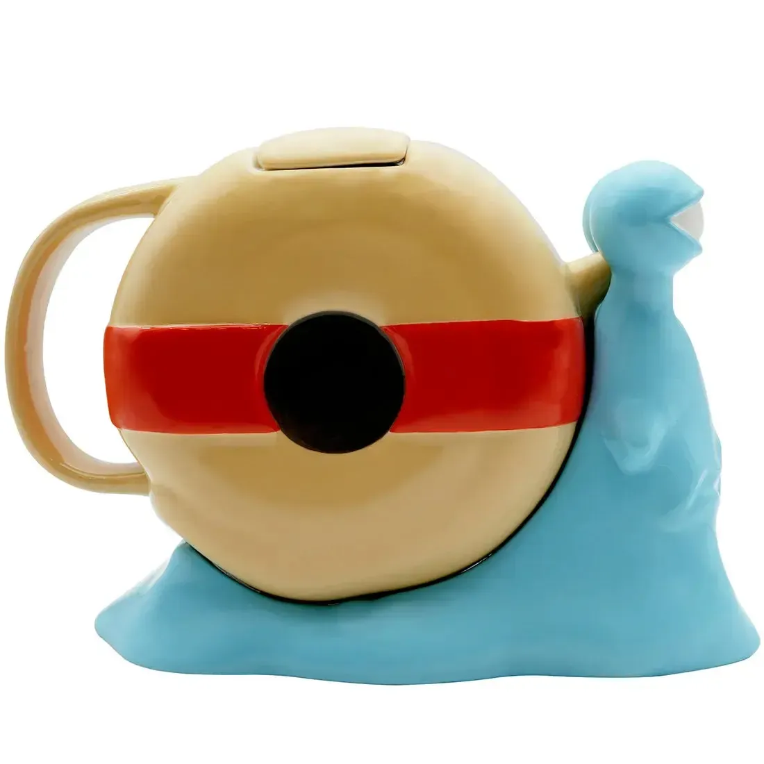 One Piece - Den Den Mushi Transponder Snail Sculpted 3D Teapot (Ceramic, 40.6 oz) - ABYstyle - Image 4