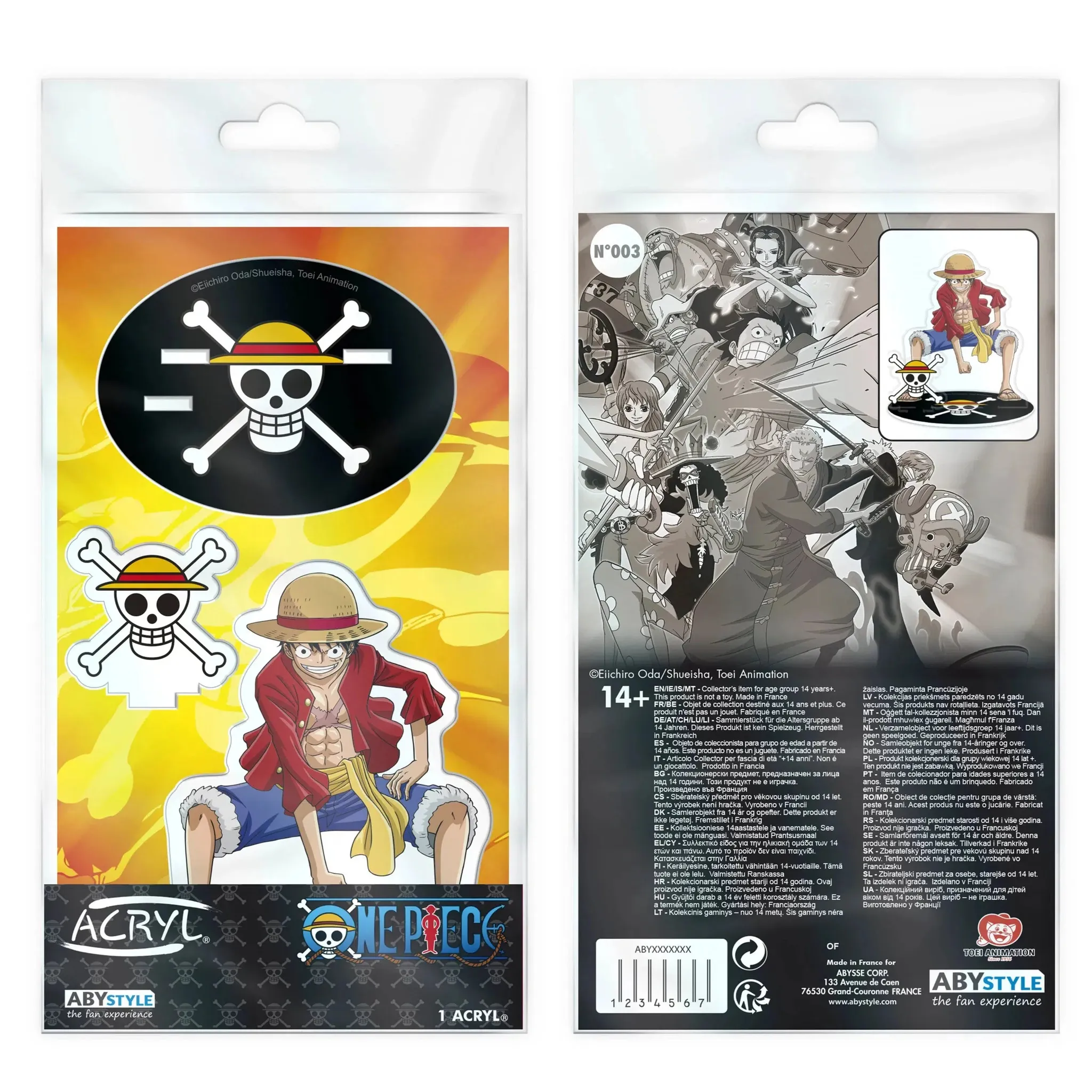 One Piece - Monkey D. Luffy Standee Figure (Acrylic) - ABYstyle - Acryl Series - Image 2