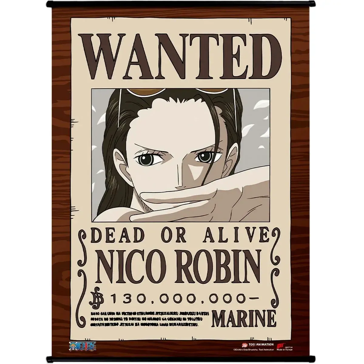 One Piece - Nico Robin Wanted Poster Wall Scroll Poster (33"x44") - Great Eastern Entertainment
