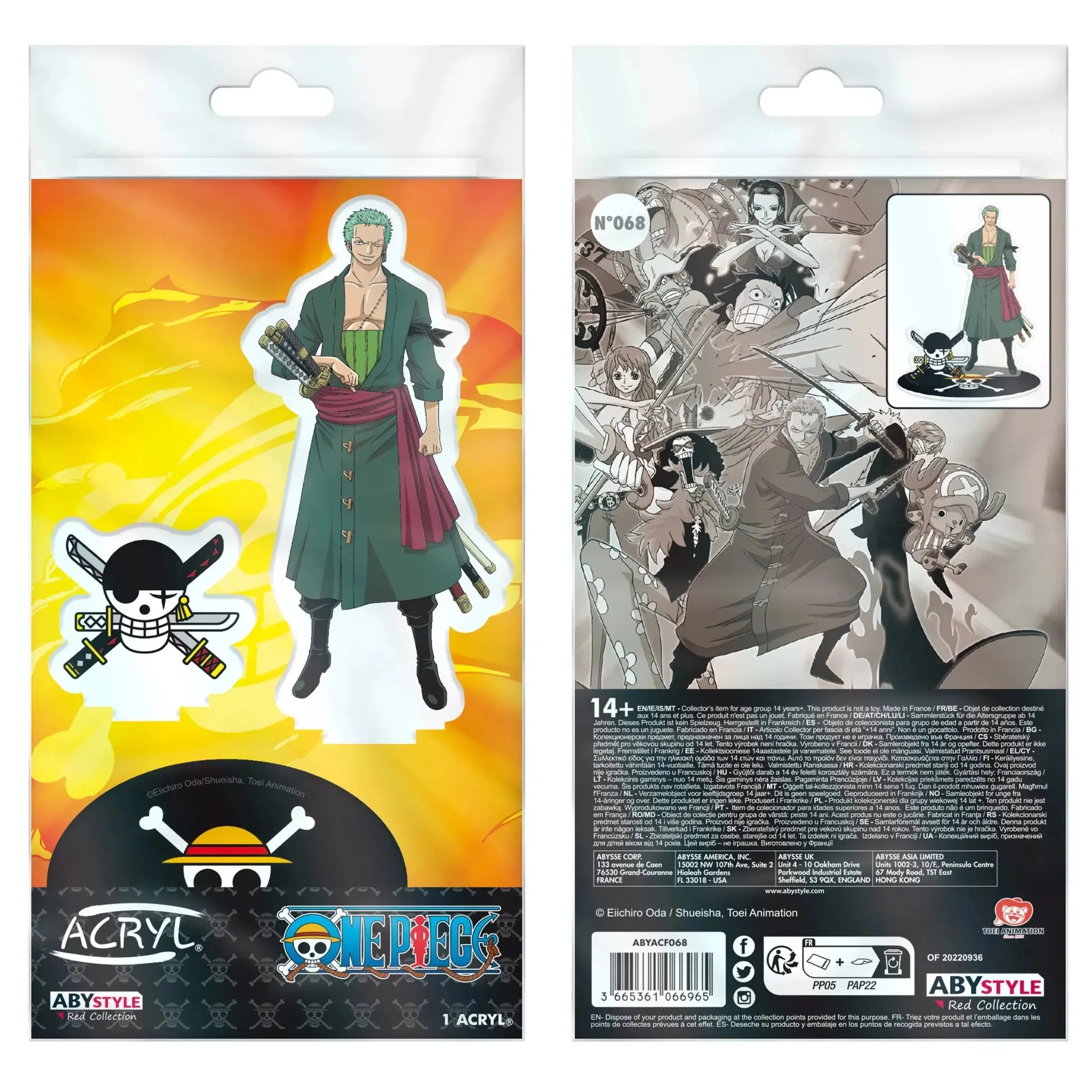 One Piece - Roronoa Zoro Standee Figure (Acrylic) - ABYstyle - Acryl Series - Image 2