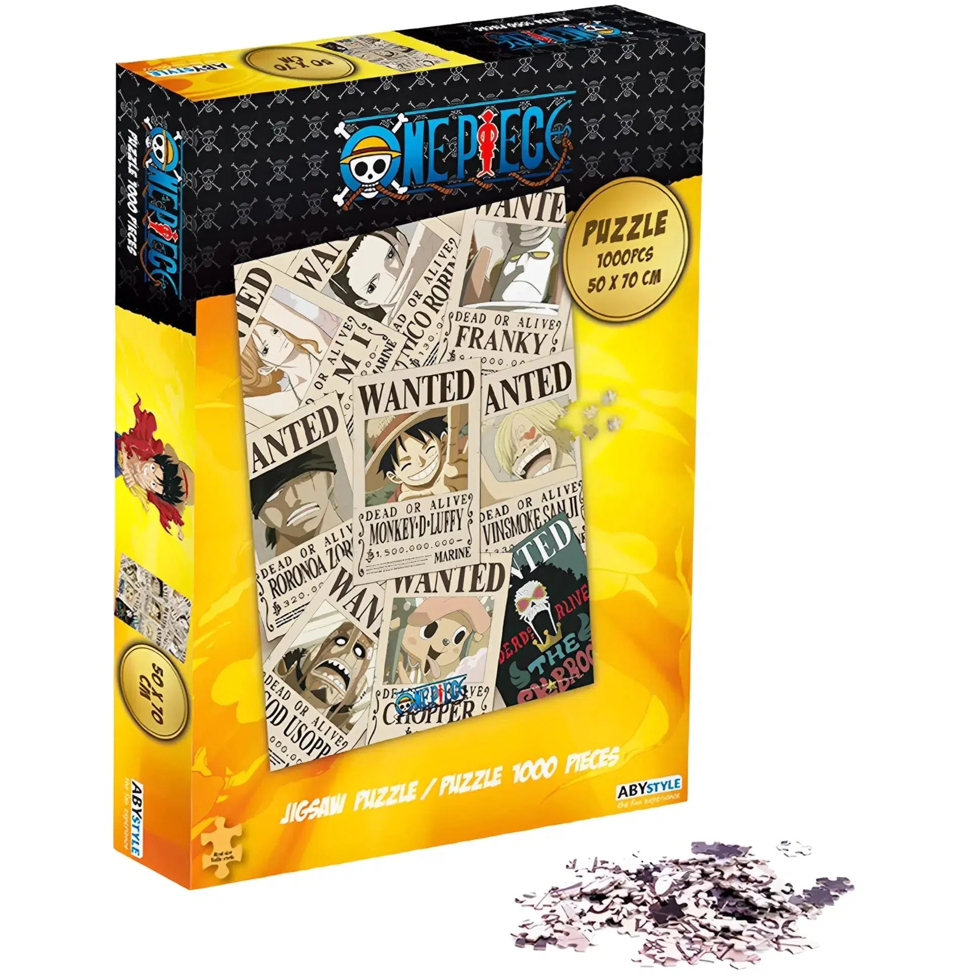 One Piece - Straw Hat Crew Wanted Posters Jigsaw Puzzle (1000 Pieces) - ABYstyle - Image 3