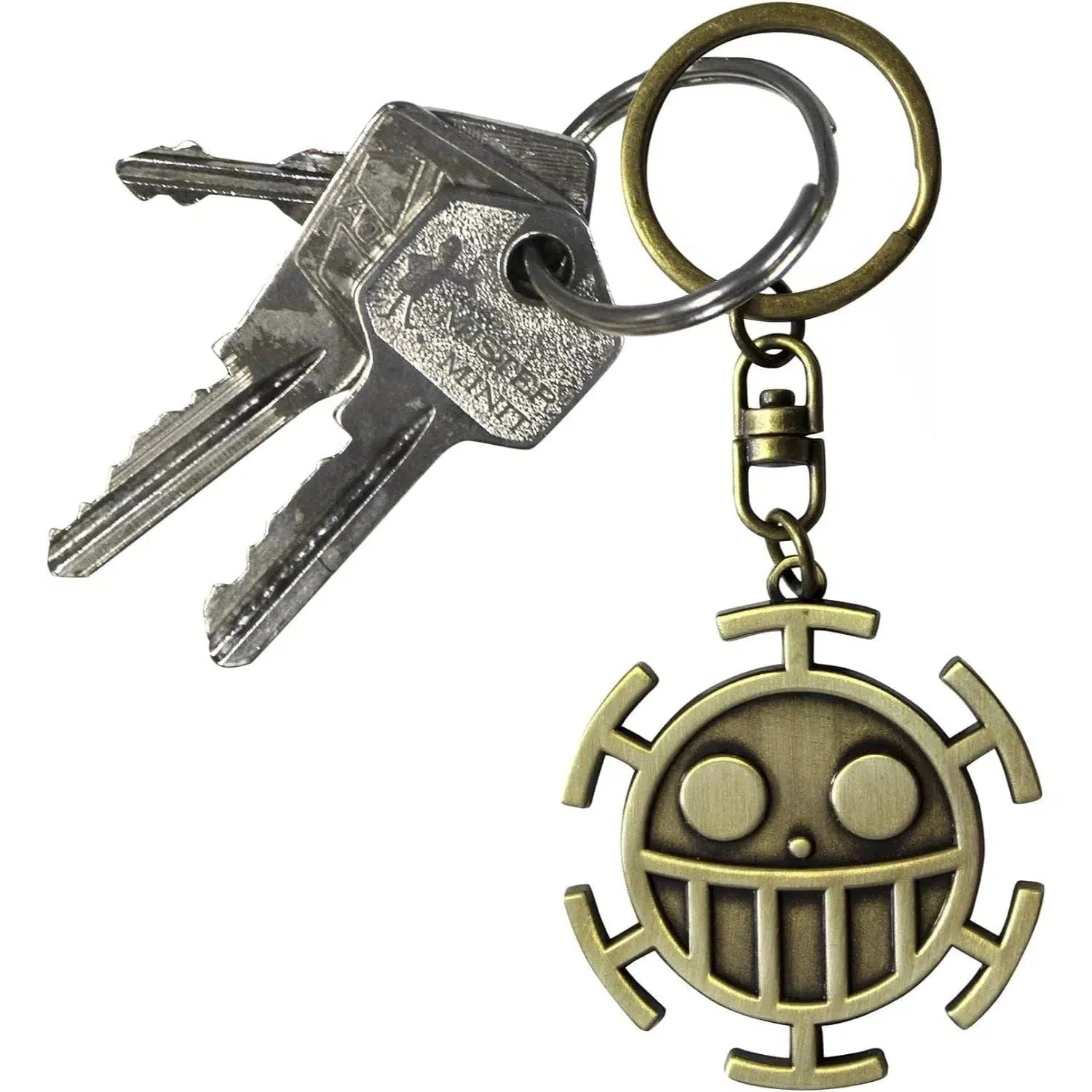 One Piece - The Heart Pirates Jolly Roger 3D Keychain (Metal) - ABYstyle - Image 2