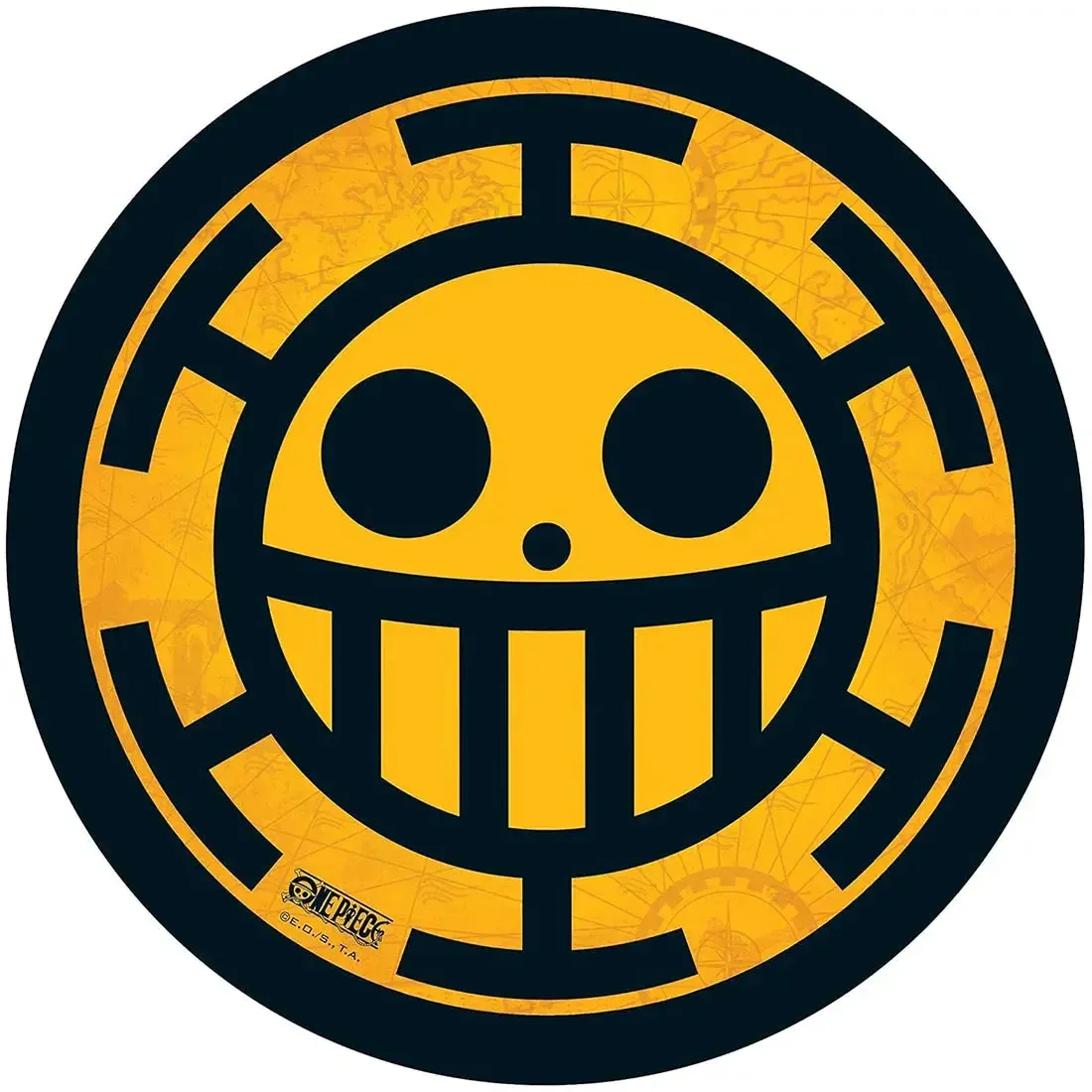 One Piece - The Heart Pirates Jolly Roger Circle Mousepad (8.5") - ABYstyle - Image 2