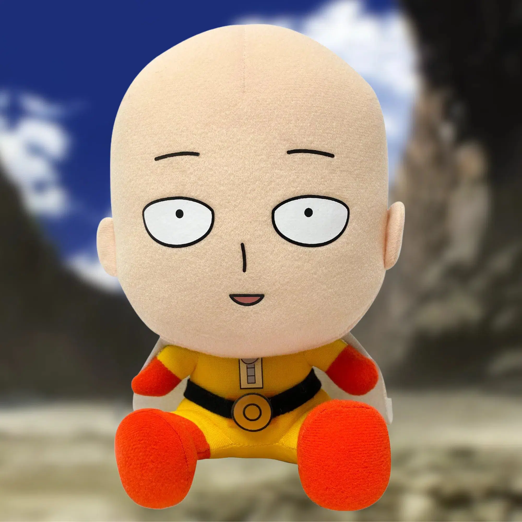 One-Punch Man - Sitting Saitama Plush (7") - Great Eastern - Image 3