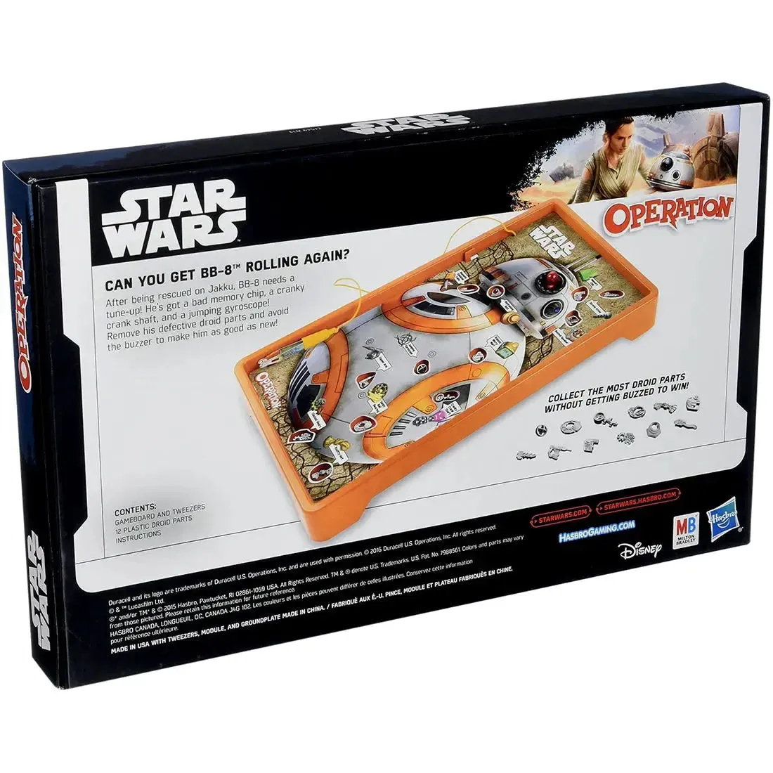 Operation: Star Wars BB-8 Edition - Dexterity Science Fiction Board Game for Family, Adults, and Children (1+ Players, Ages 6+) - USAopoly - Image 3