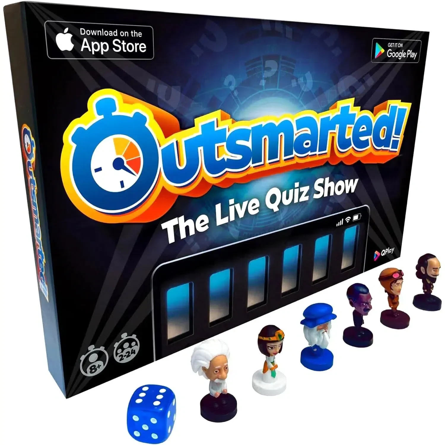 Outsmarted! - Trivia Quiz Show Board Game for Family, Adults, and Children (2-24 Players, Ages 8+) - QPlay - Image 2