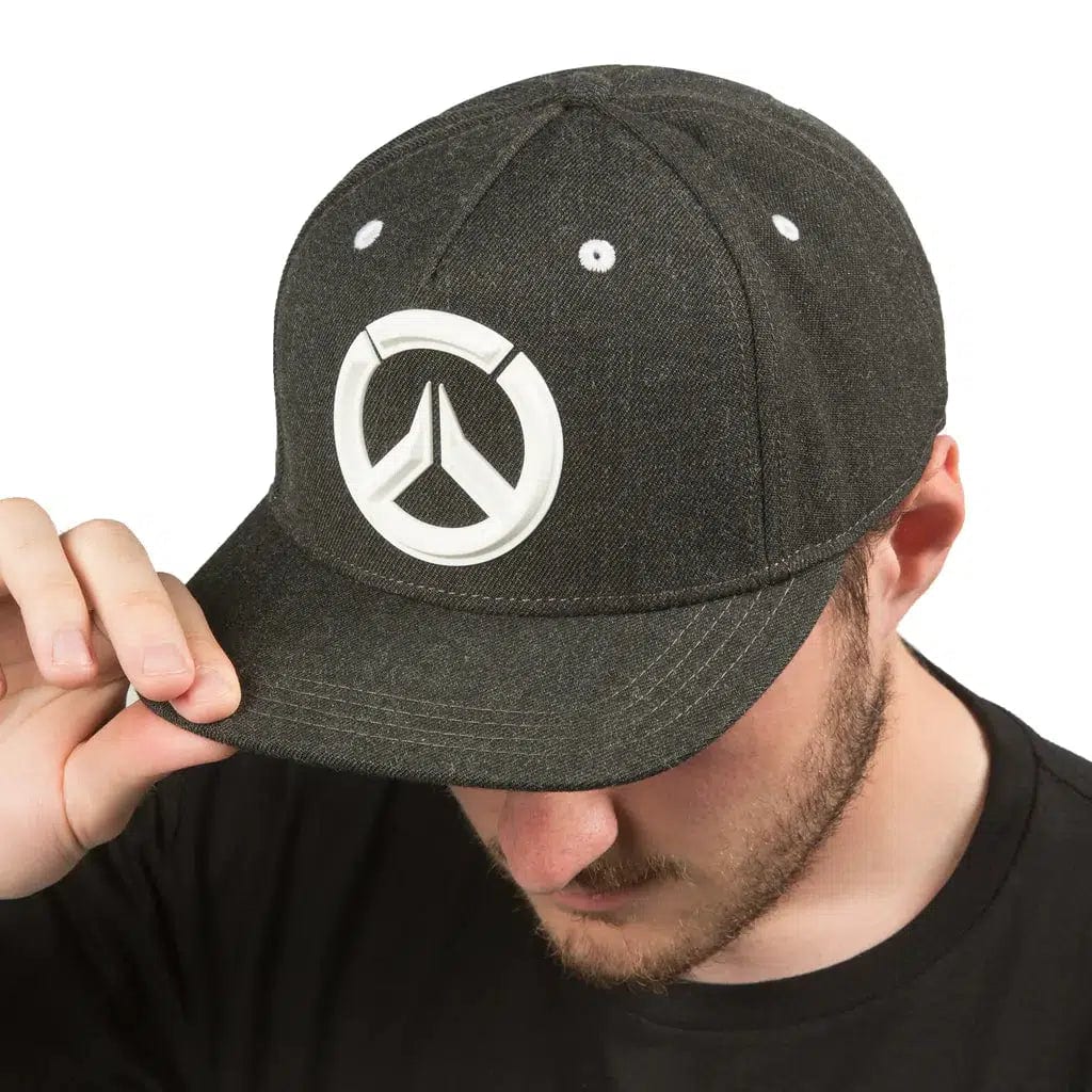 Overwatch - Logo Snapback Hat (Black / Silver) - J!NX - Image 3