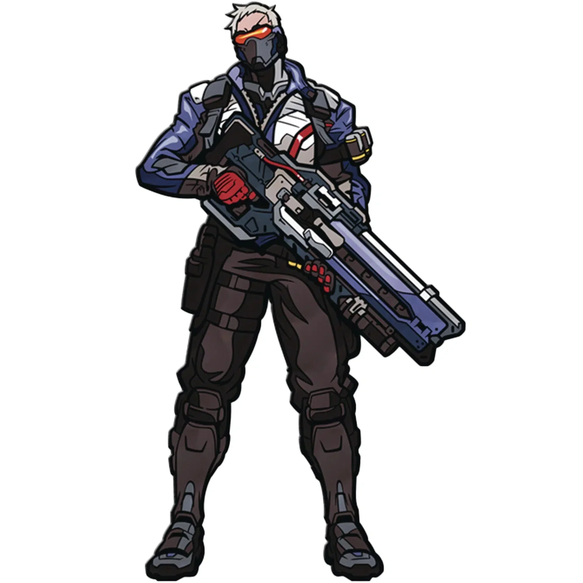 Overwatch - Soldier: 76 Pin Badge (Enamel) - Figpin - Image 2