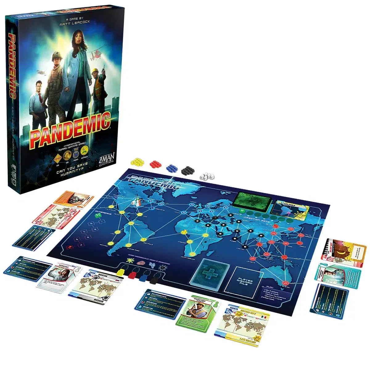 Pandemic - Cooperative Disease Board Game for Family, Adults, and Children (2-4 Players, Ages 8+) - Z-Man Games - Image 2