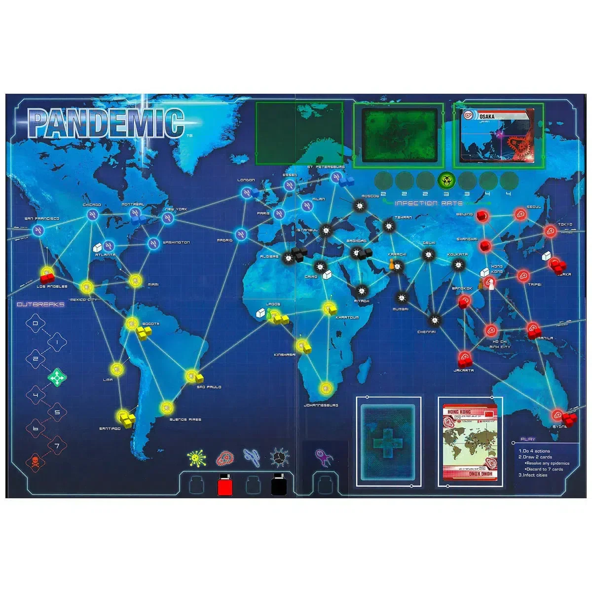 Pandemic - Cooperative Disease Board Game for Family, Adults, and Children (2-4 Players, Ages 8+) - Z-Man Games - Image 4