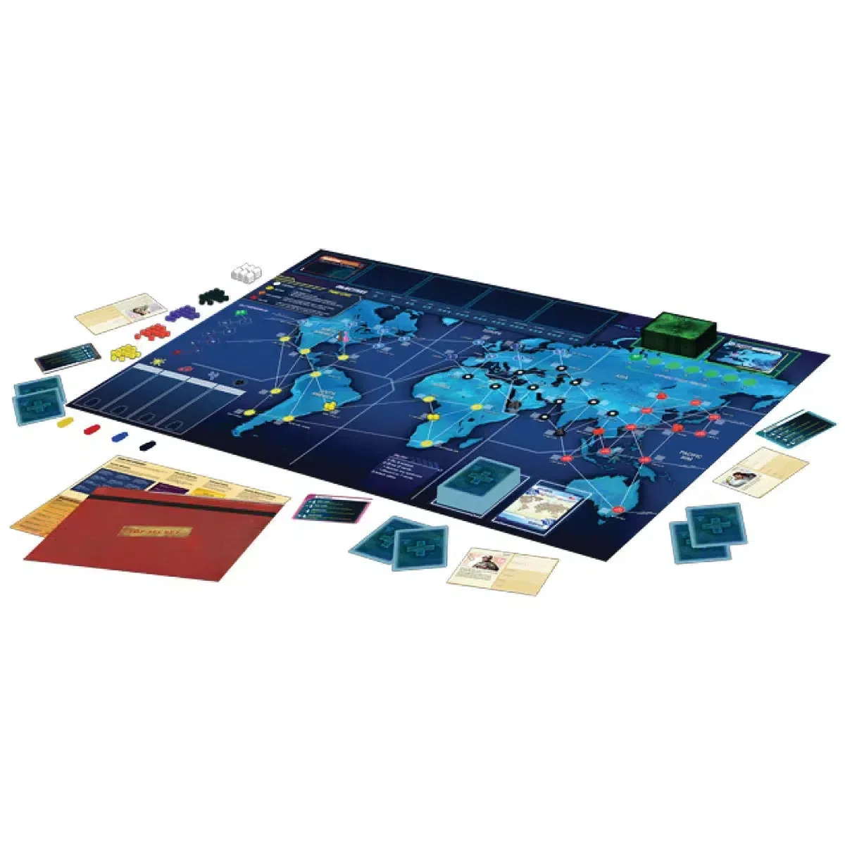 Pandemic: Legacy Season 1 (Red Edition) - Cooperative Science Board Game for Family, and Adults (2-4 Players, Ages 13+) - Z-Man Games - Image 2