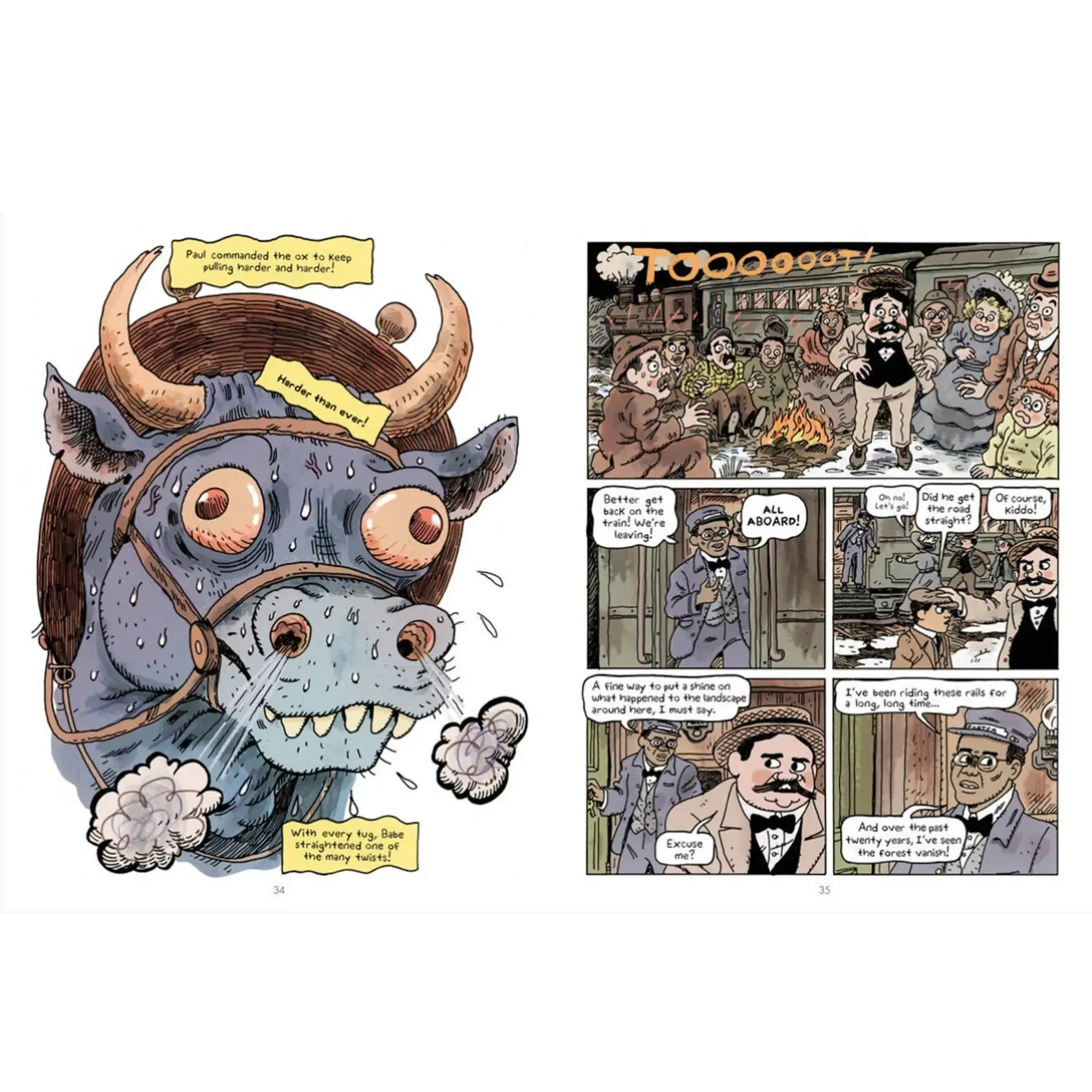 Paul Bunyan: The Invention of an American Legend - Paperback Graphic Novel Comic Book - TOON Graphics - Image 6
