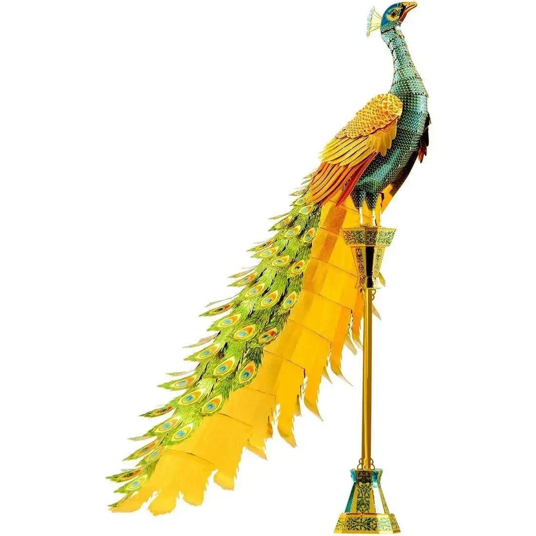 Peacock Figure Model Kit (Steel, Moderate Difficulty) - Fascinations - Metal Earth Premium Series - Image 2