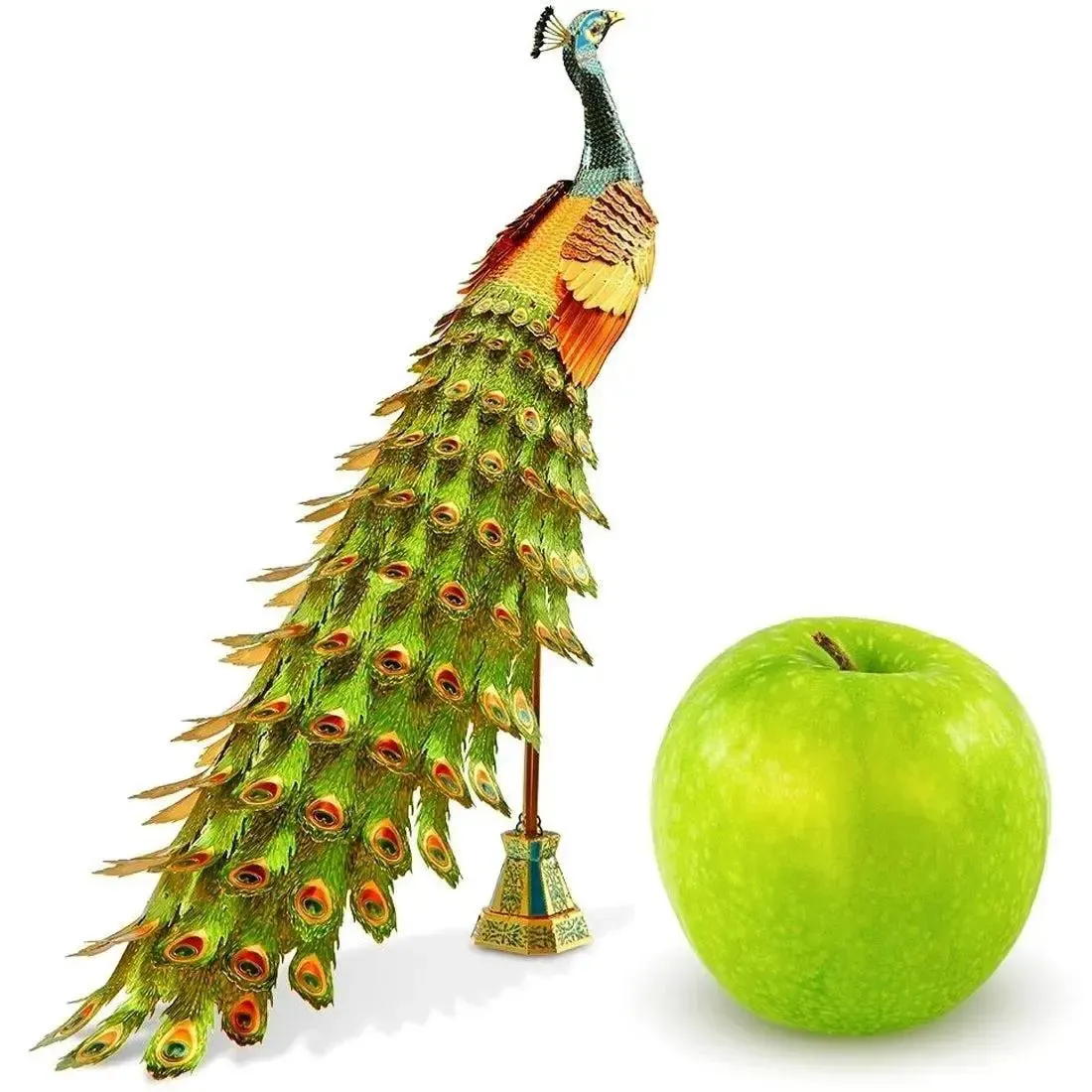 Peacock Figure Model Kit (Steel, Moderate Difficulty) - Fascinations - Metal Earth Premium Series - Image 6