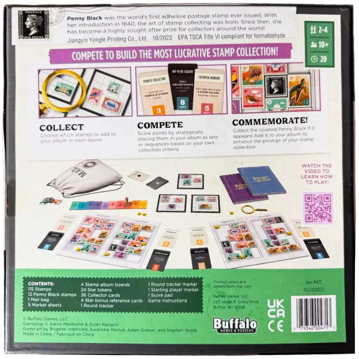 Penny Black - Stamp Collecting Board Game for Family, and Adults (2-4 Players, Age 10+) - Buffalo Games - Image 3