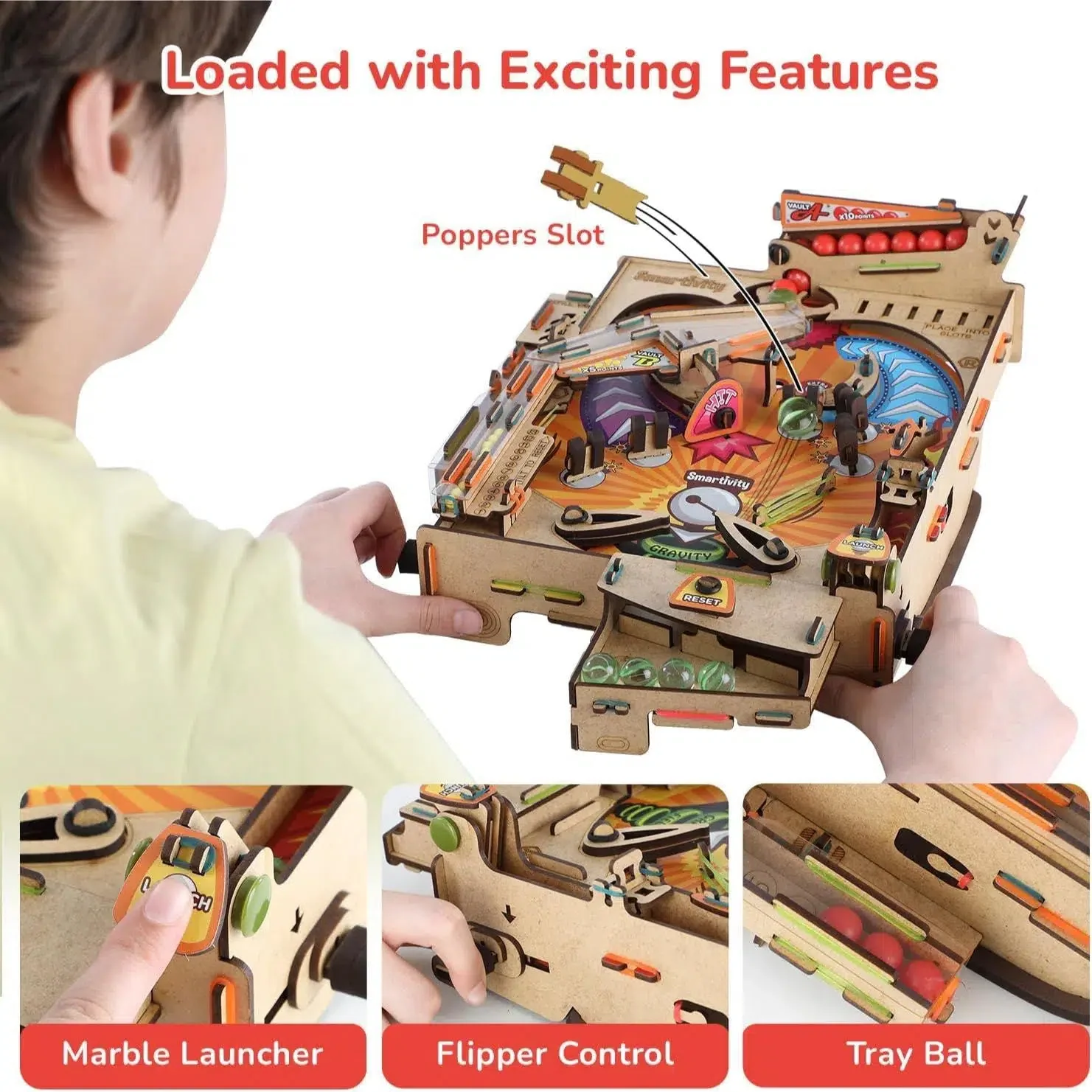 Pinball Machine - STEM Toy Game Building Set - Smartivity - Image 5