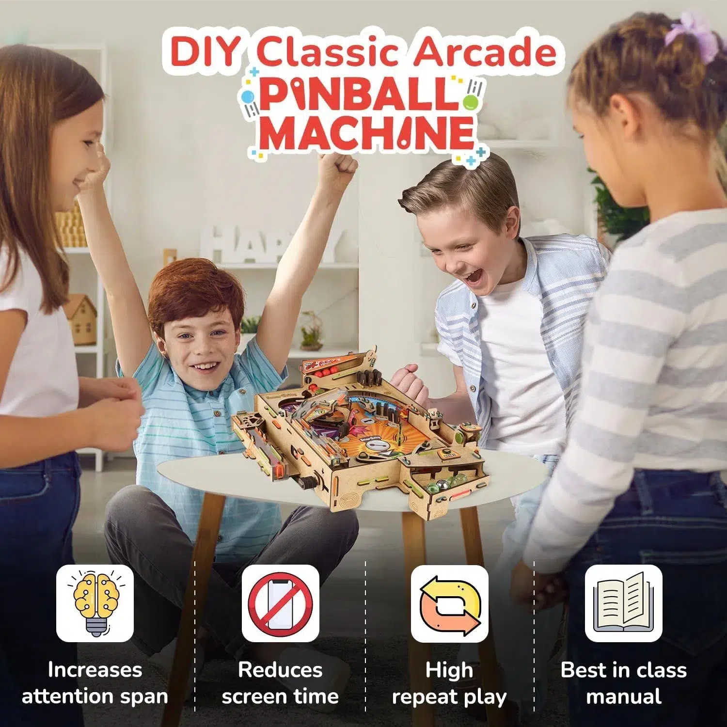 Pinball Machine - STEM Toy Game Building Set - Smartivity - Image 6