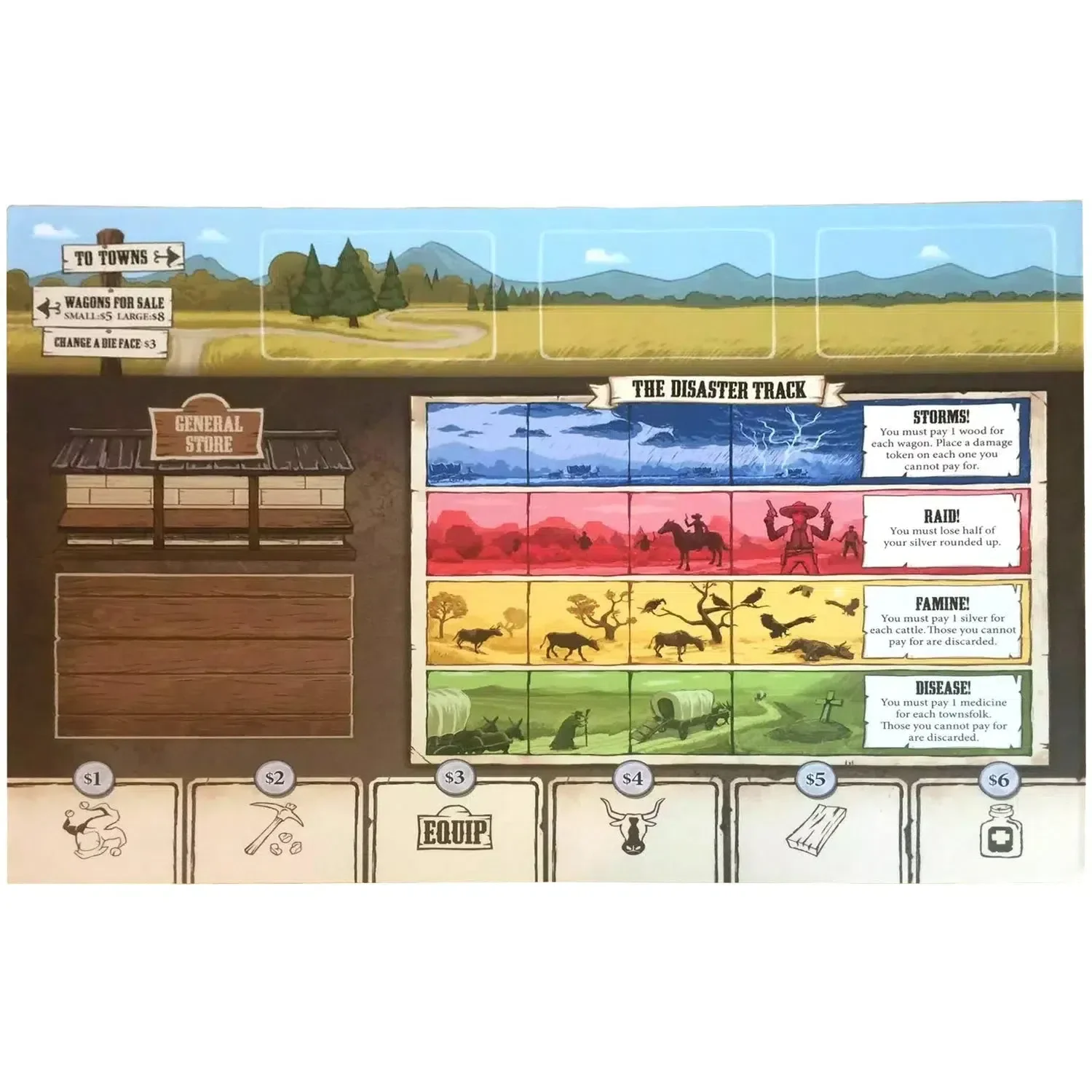 Pioneer Days - Dice-Based Civilization Board Game for Family, and Adults (2-4 Players, Ages 14+) - Tasty Minstrel Games - Image 5