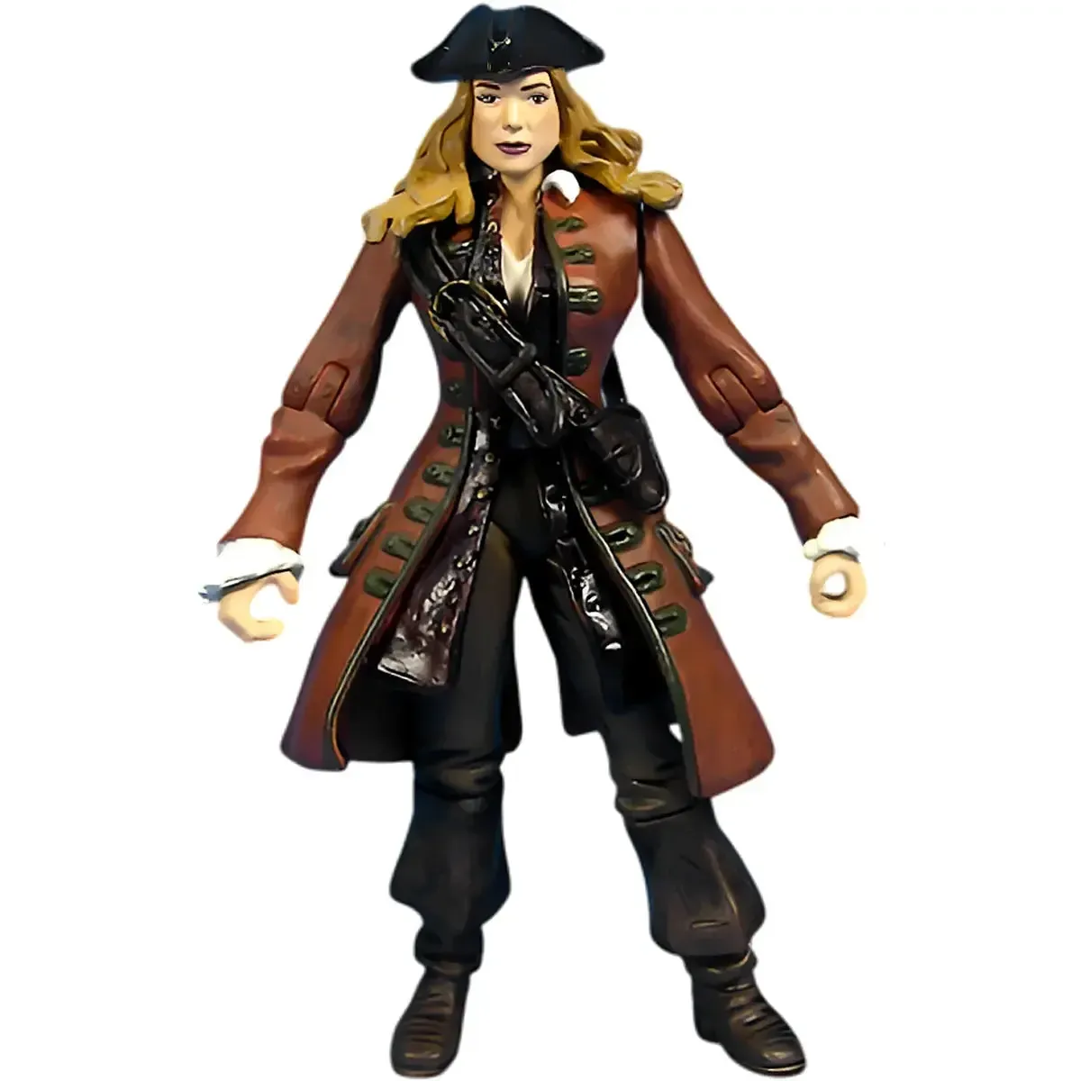 Pirates of the Caribbean: Dead Man's Chest - Pirate Disguised Elizabeth Swann Action Figure (3.75") - Zizzle - Series 1 - Image 2