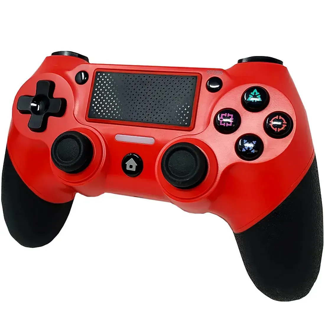 PlayStation 4 - Double-Shock 4 Red Wireless Controller - Old Skool - Image 3