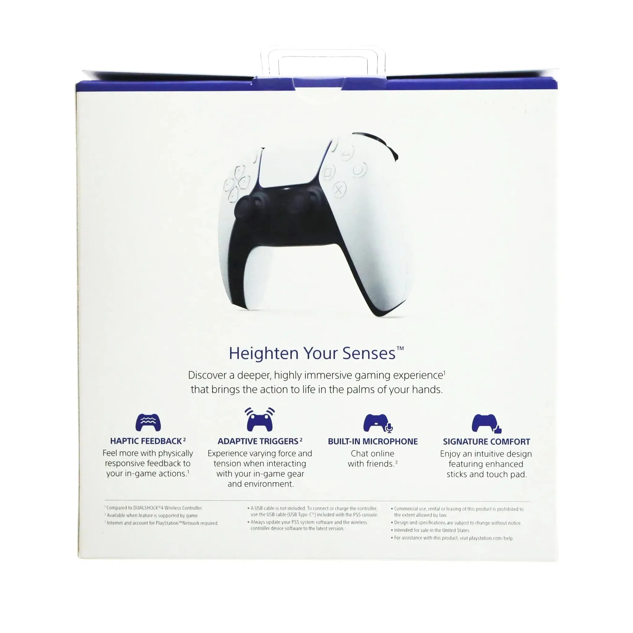 PlayStation 5 DualSense Wireless Controller (White) - Official Sony Branded - Image 7