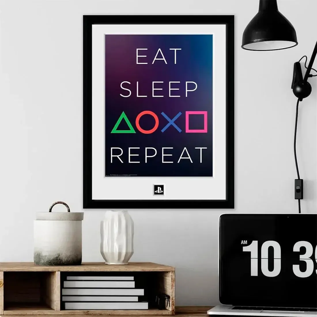 PlayStation - Eat Sleep Play Repeat Framed Print (12"x16") - ABYstyle - Image 2