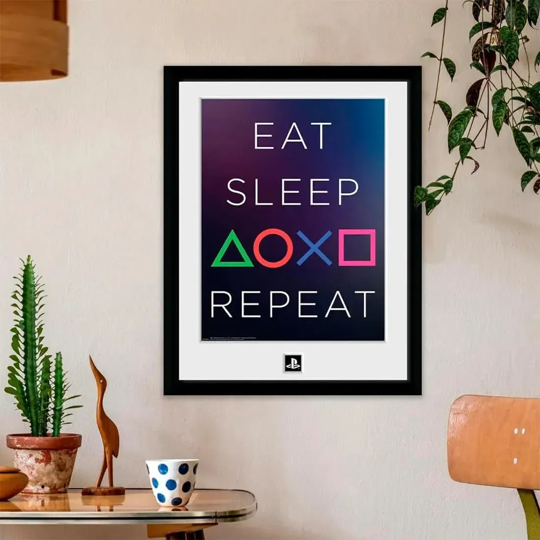 PlayStation - Eat Sleep Play Repeat Framed Print (12"x16") - ABYstyle - Image 3