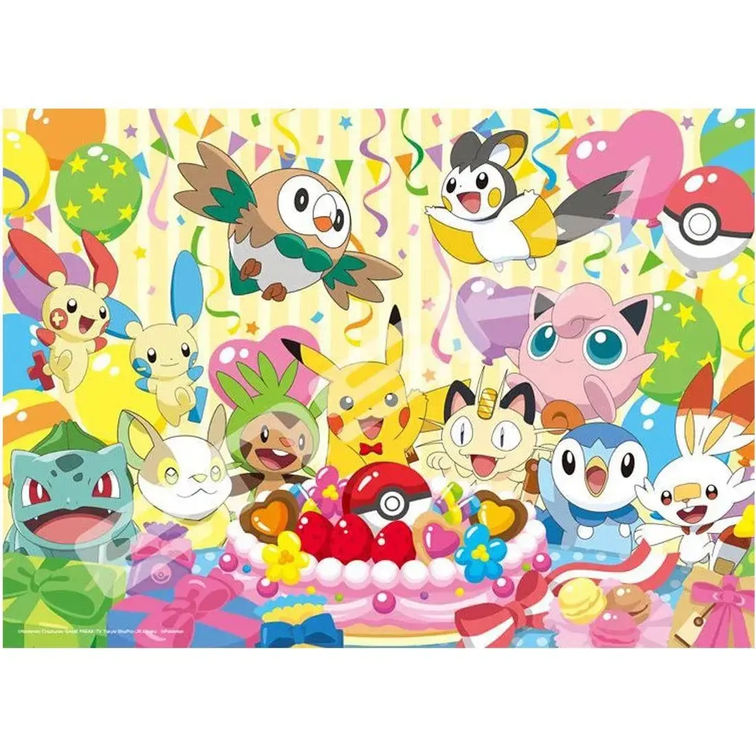 Pokémon - Lets Eat Together! Birthday Party with Cake Jigsaw Puzzle (500 Pieces) - Ensky - Image 2