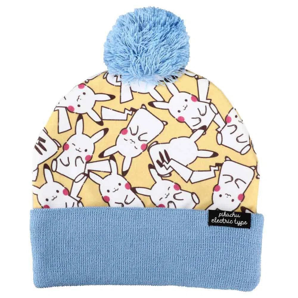 Pokémon - Pikachu Pom Beanie Hat (All Over Print) - Bioworld - Image 2