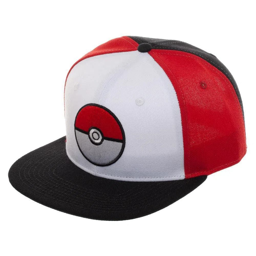 Pokémon - Poké Ball Snapback Hat (Flat Bill) - Bioworld - Image 2