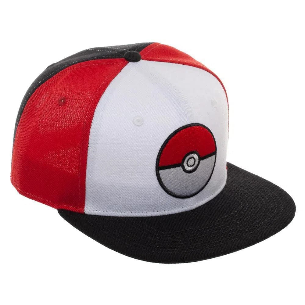 Pokémon - Poké Ball Snapback Hat (Flat Bill) - Bioworld - Image 3