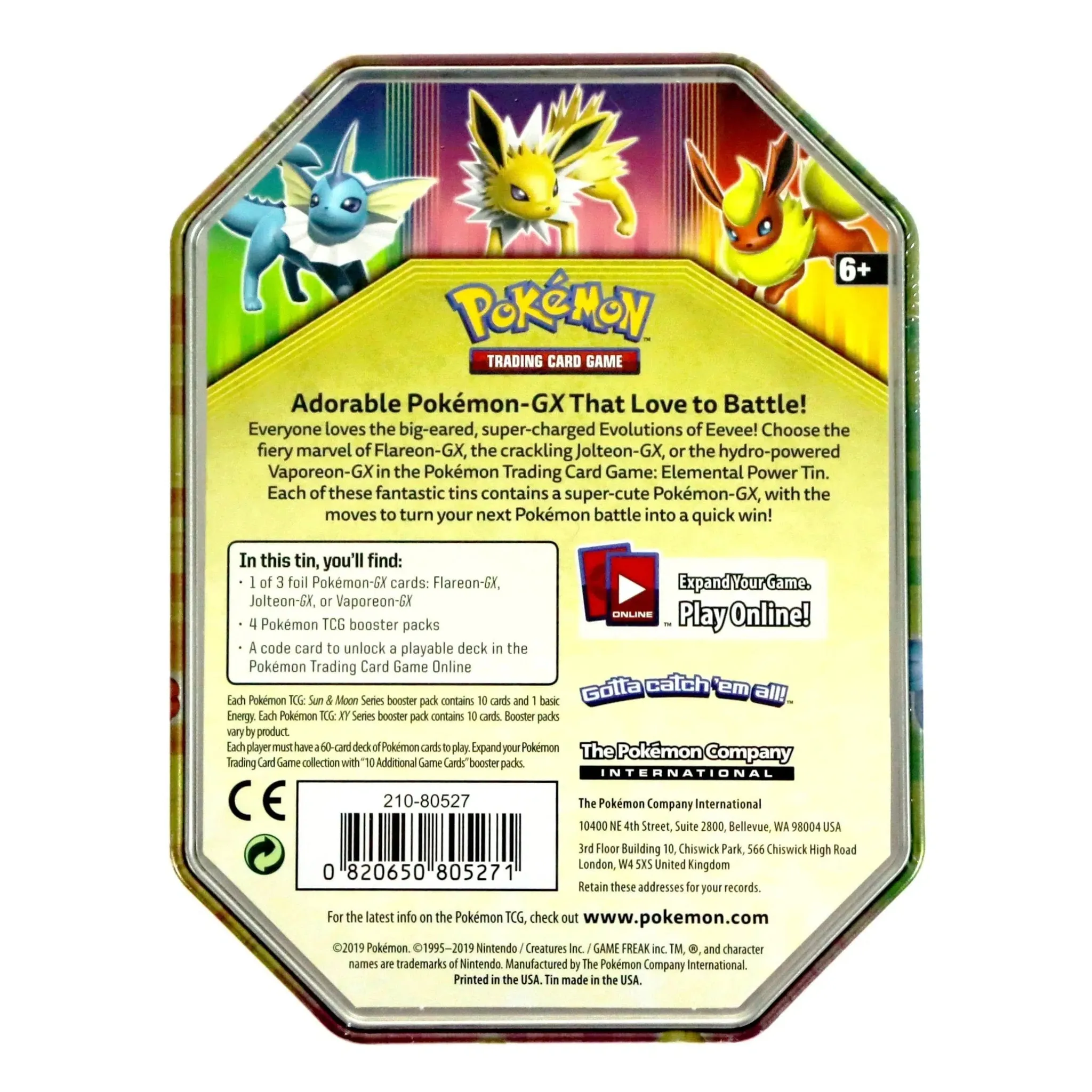 Pokémon TCG [Elemental Power] - Flareon GX Tin - Image 2