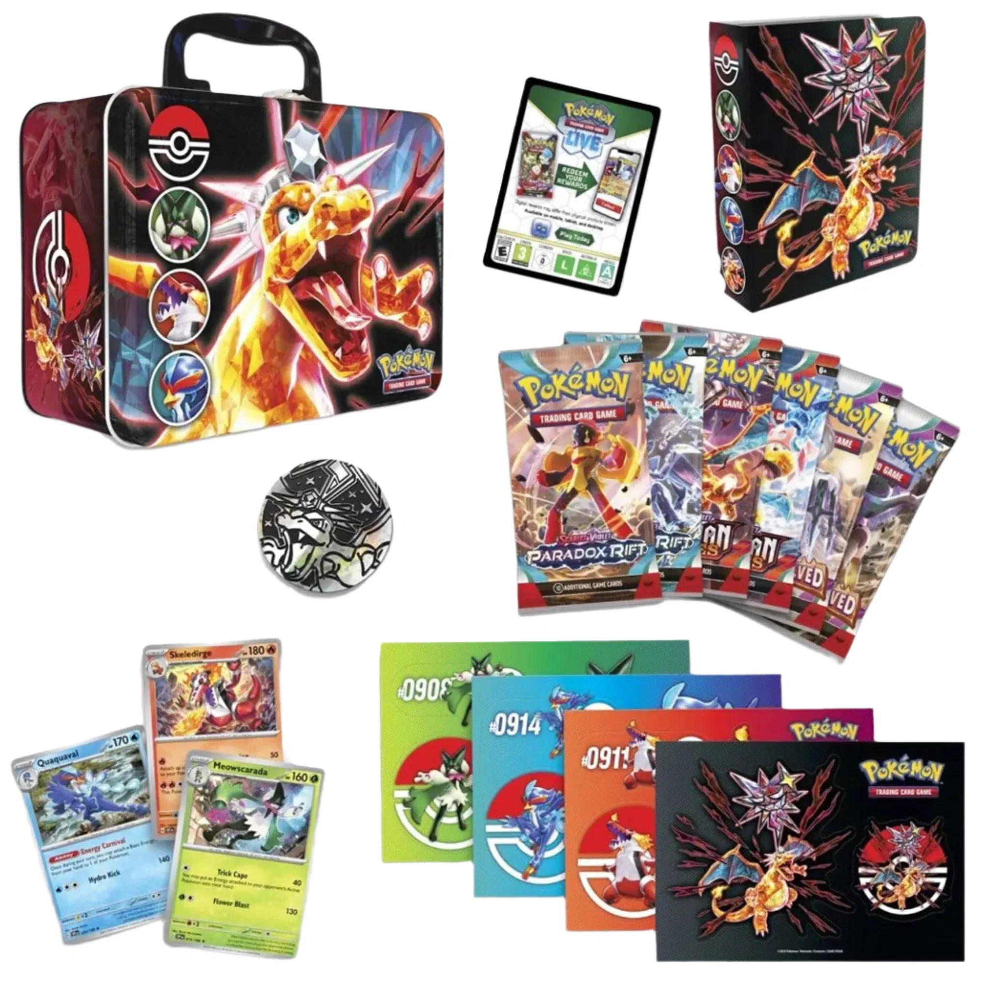 Pokémon TCG [Fall 2023] - Collector Chest Bundle Gift Set - The Pokémon Company International - Lunchbox, Booster Packs, Mini Portfolio Binder - Image 2