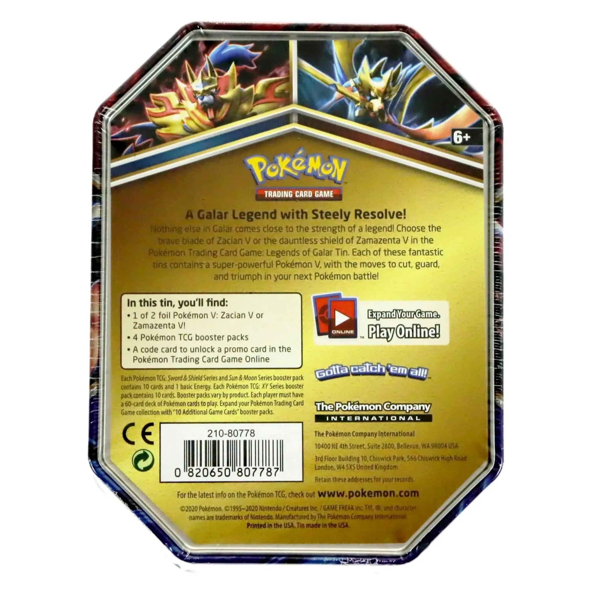 Pokémon TCG [Legends of Galar] - Zacian V Tin - Image 2