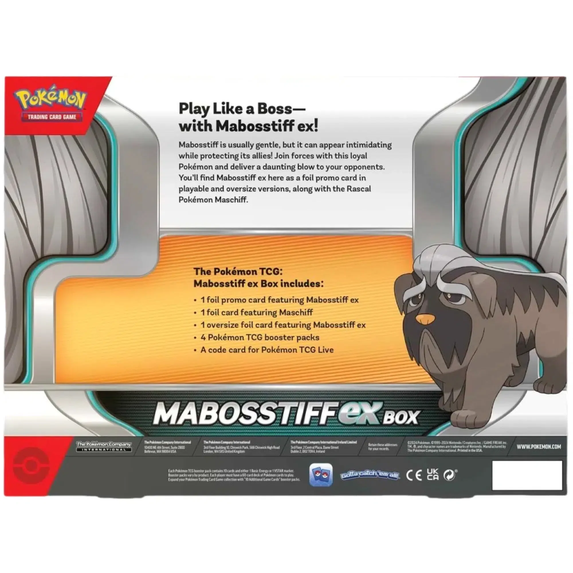 Pokémon TCG - Mabosstiff ex Booster Pack Gift Box - The Pokémon Company International - Image 4