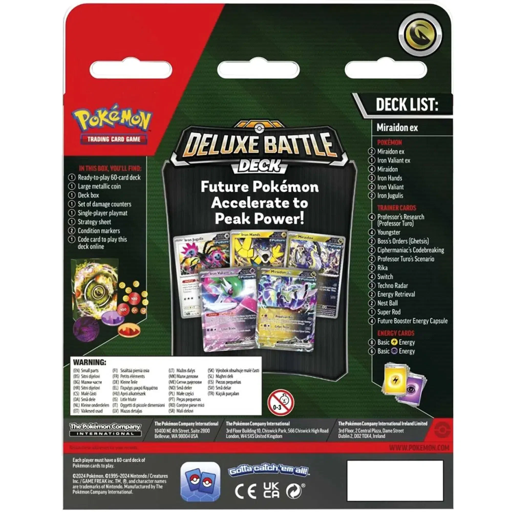 Pokémon TCG - Miraidon ex Deluxe Battle Deck Set - The Pokémon Company International - Image 5
