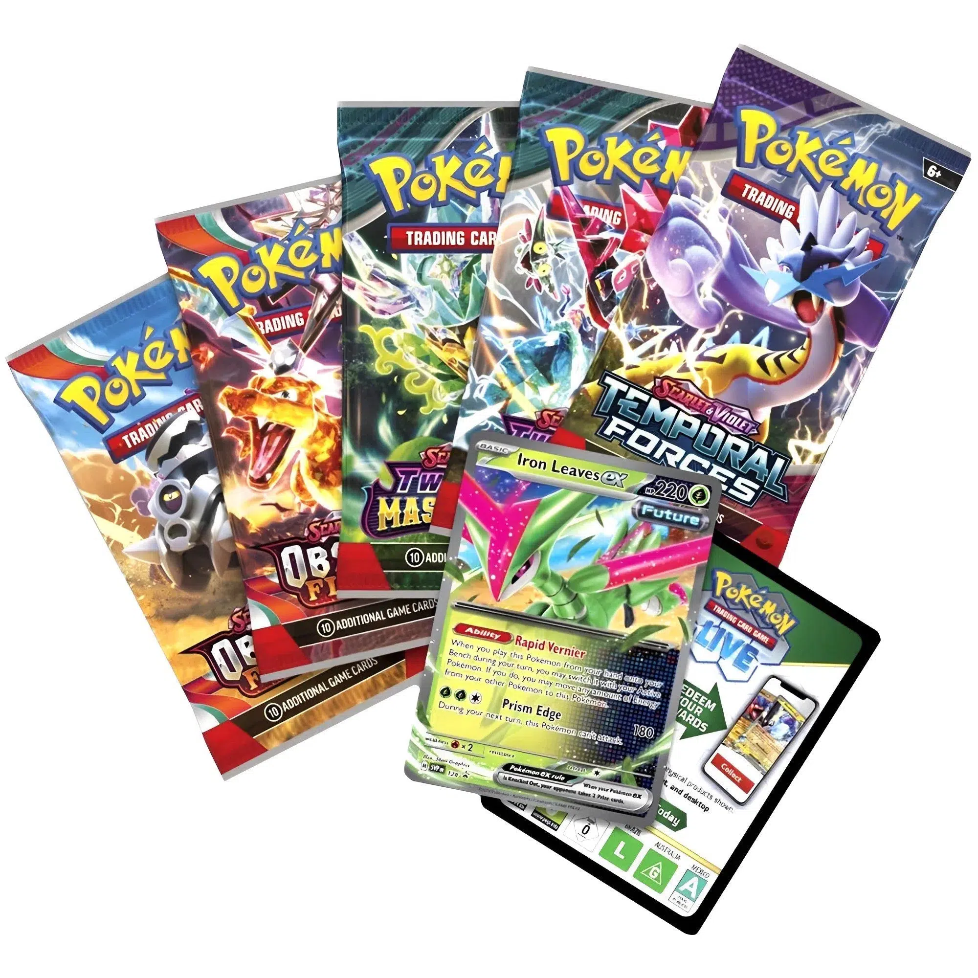 Pokémon TCG [Paradox Clash] - Iron Leaves ex Tin - The Pokémon Company International - Image 2