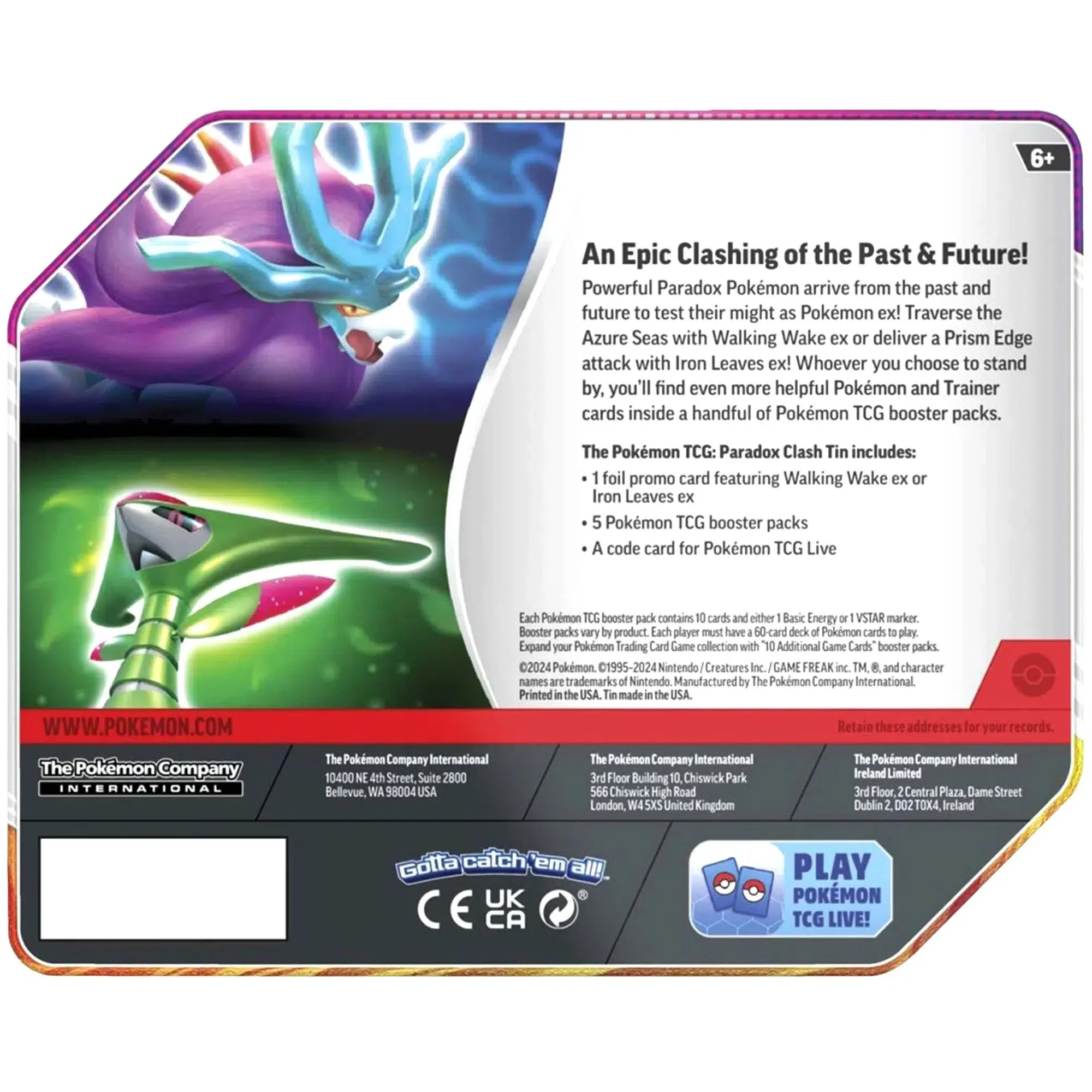Pokémon TCG [Paradox Clash] - Iron Leaves ex Tin - The Pokémon Company International - Image 5