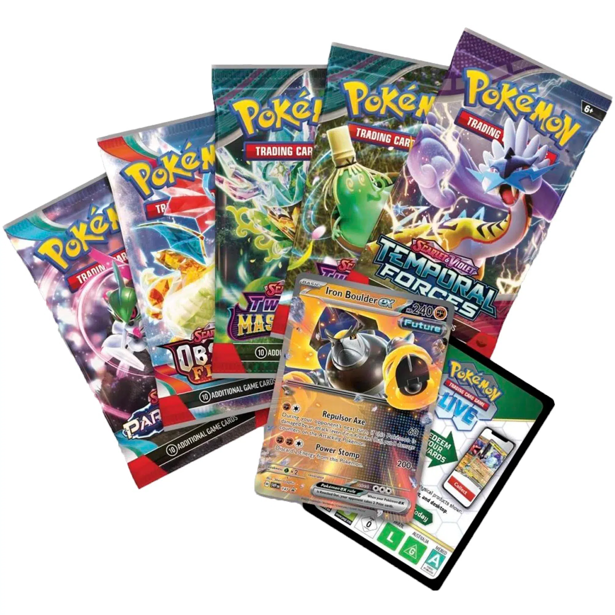 Pokémon TCG [Paradox Destinies] - Iron Boulder ex Tin - The Pokémon Company International - Image 2