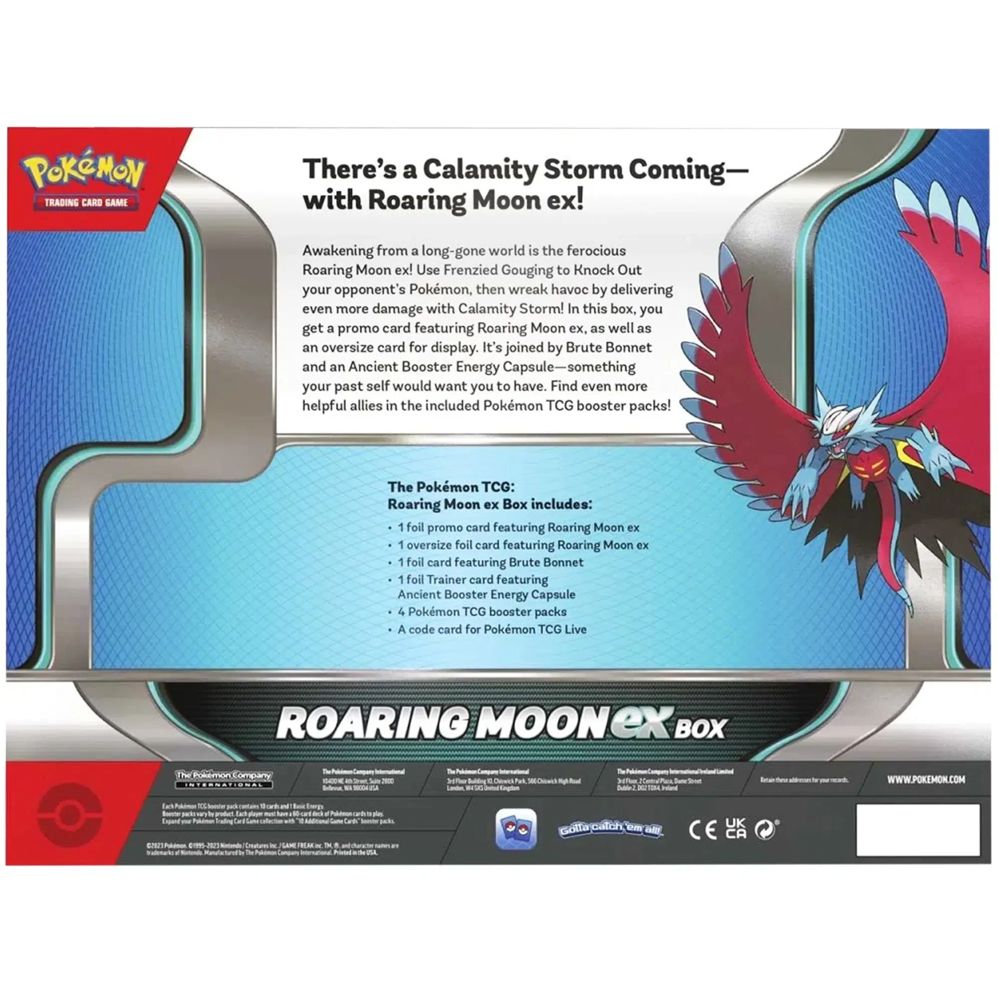 Pokémon TCG - Roaring Moon ex Booster Pack Gift Box - The Pokémon Company International - Image 3