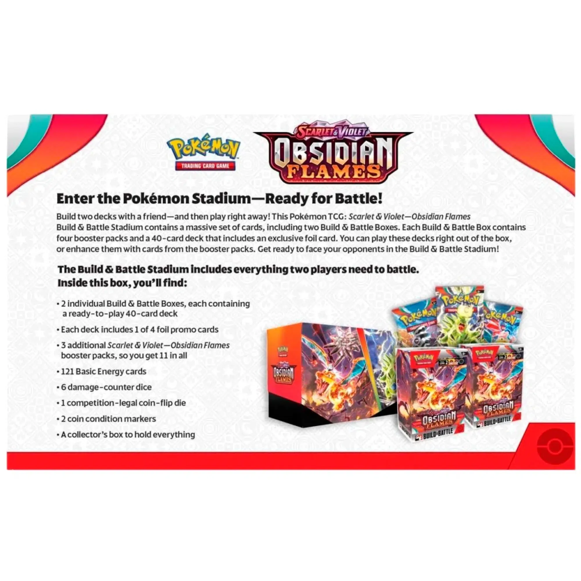 Pokémon TCG [Scarlet & Violet: Obsidian Flames] - Build & Battle Stadium Battle Deck Set - The Pokémon Company International - Image 6