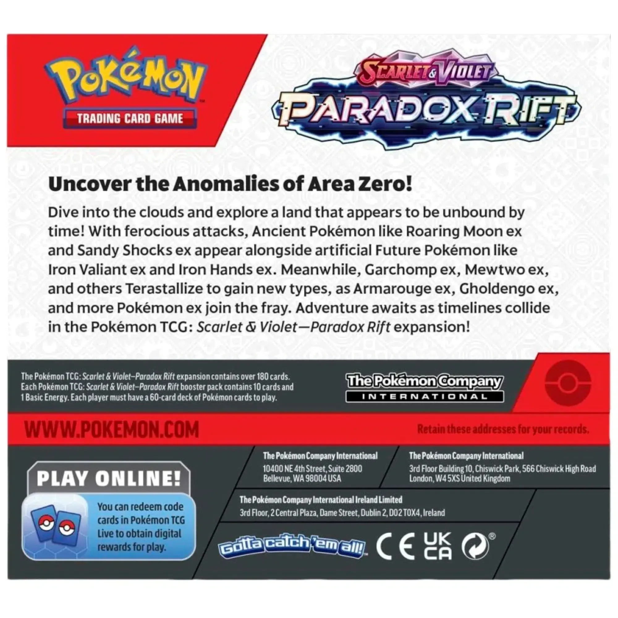 Pokémon TCG [Scarlet & Violet: Paradox Rift] - Booster Display Box (36 Packs) - The Pokémon Company International - Image 3
