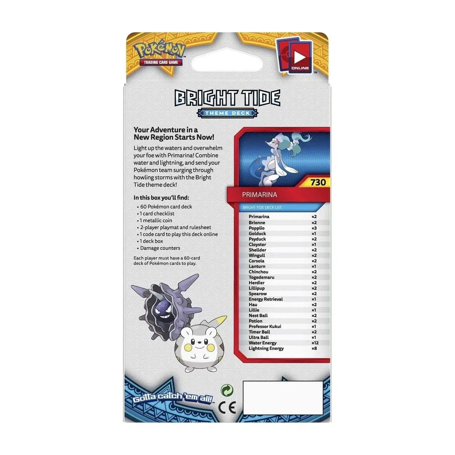 Pokémon TCG [Sun & Moon] - Bright Tide Theme Deck (Primarina) - Image 2