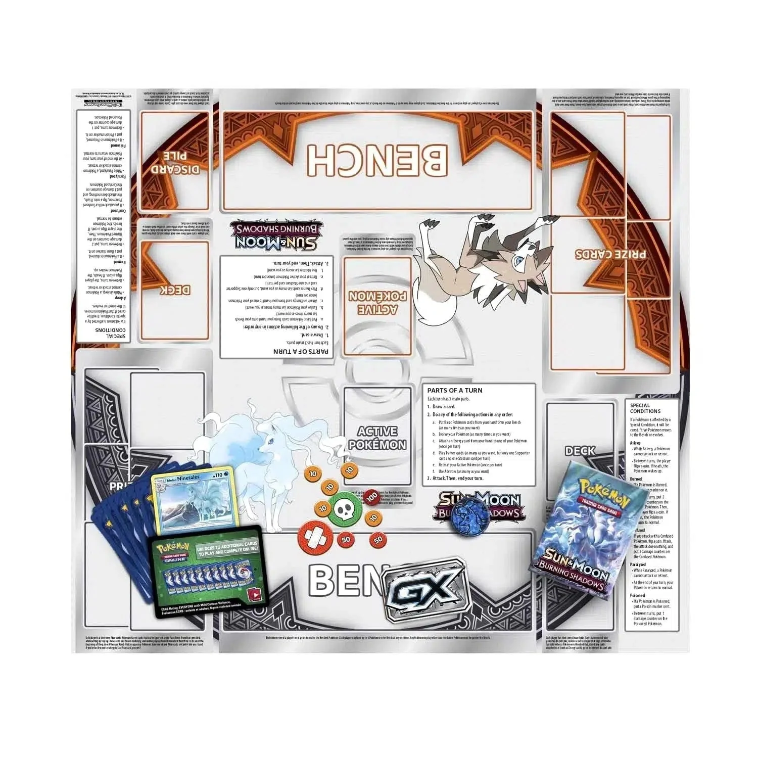 Pokémon TCG [Sun & Moon: Burning Shadows] - Luminous Frost Theme Deck (Ninetales) - Image 5