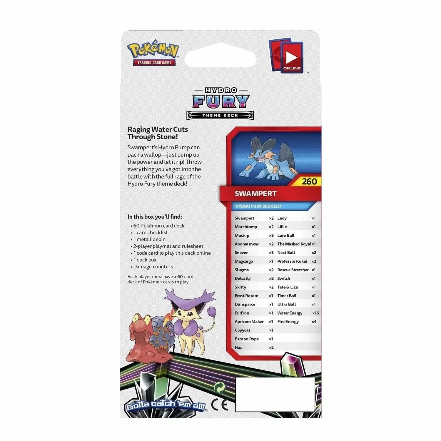 Pokémon TCG [Sun & Moon: Celestial Storm] - Hydro Fury Theme Deck (Swampert) - Image 2