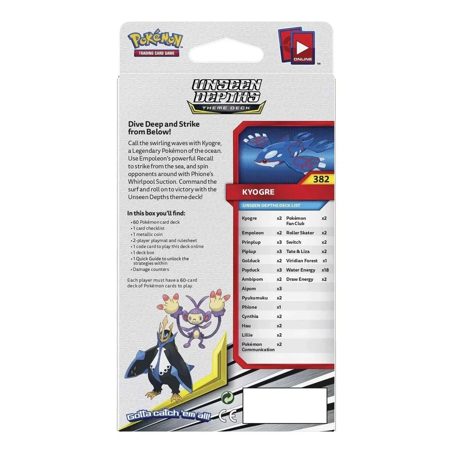 Pokémon TCG [Sun & Moon: Cosmic Eclipse] - Unseen Depths Theme Deck (Kyogre) - Image 2
