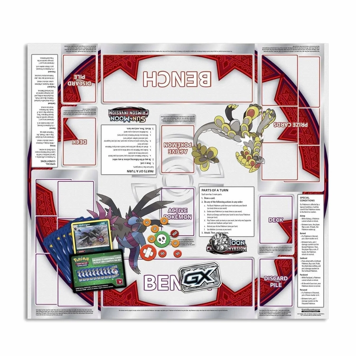 Pokémon TCG [Sun & Moon: Crimson Invasion] - Destruction Fang Theme Deck (Hydreigon) - Image 5