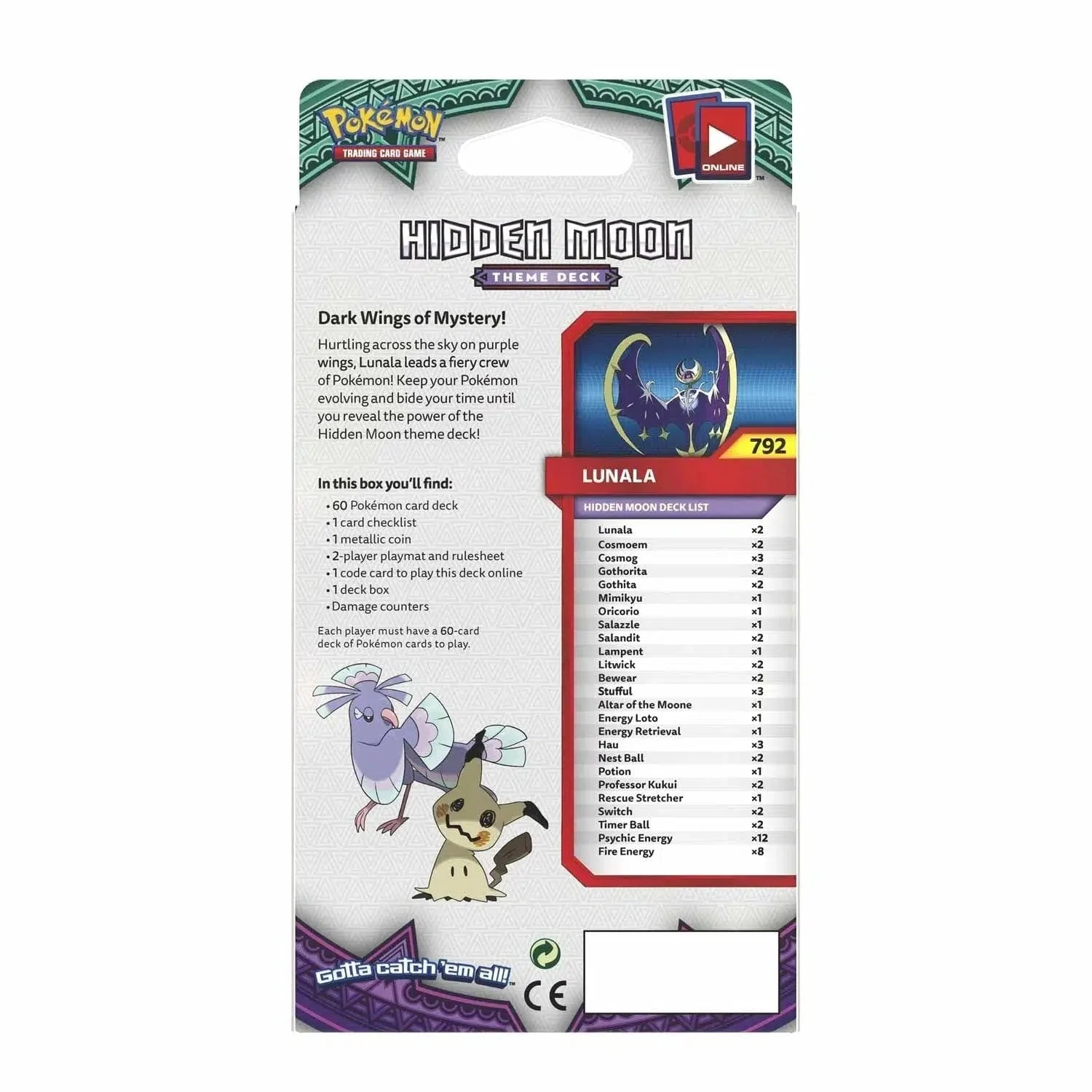Pokémon TCG [Sun & Moon: Guardians Rising - Lunala Theme Deck - Hidden Moon - Image 2