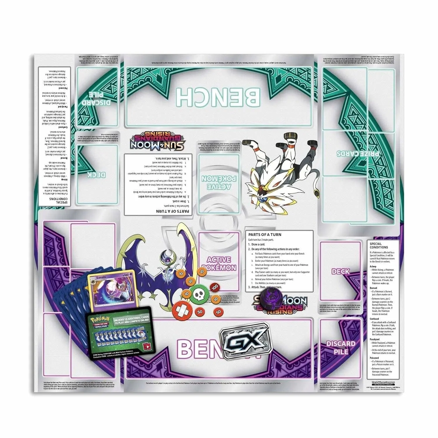 Pokémon TCG [Sun & Moon: Guardians Rising - Lunala Theme Deck - Hidden Moon - Image 5